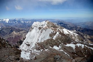 47 Aconcagua South Summit From Aconcagua Summit 6962m.jpg